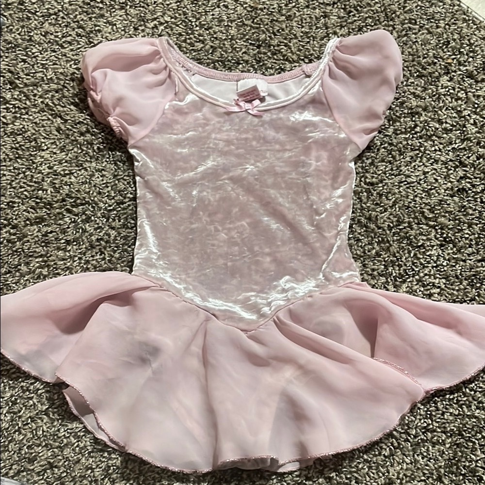 Xhilaration Light Pink Velvet Ballet Dance Costume